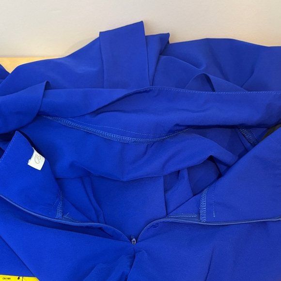 Chic Royal Blue A-Line Skirt - Picture 6 of 8